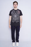 Polera Print negro indigo 30 Talla L 4