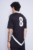 Polera Print negro ADIDAS Talla M 3