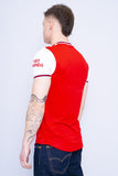 Polera Print rojo ADIDAS Talla S 3