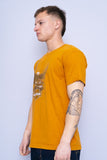 Polera Print naranjo Harley Davidson Talla M 2