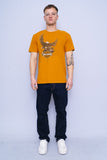 Polera Print naranjo Harley Davidson Talla M 4