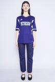 Polera Print azul ADIDAS Talla L 4