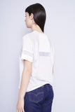 Polera Print gris/crema nike Talla S 3