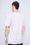 Polera Print gris ADIDAS Talla L 3