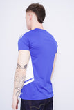 Polera Print azul ADIDAS Talla M 3