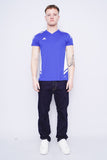 Polera Print azul ADIDAS Talla M 4