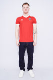 Polera Print rojo ADIDAS Talla S 4