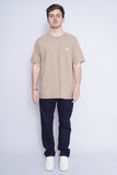 Polera Print beige the nike tee Talla XL 4