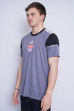 Polera Print gris ADIDAS Talla L 2