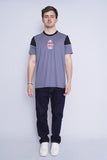 Polera Print gris ADIDAS Talla L 4