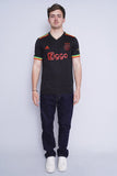 Polera Print negro ADIDAS Talla M 4