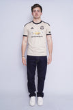 Polera Print beige ADIDAS Talla S 4
