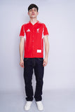 Polera Print rojo ADIDAS Talla M 4