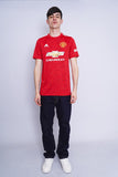 Polera Print rojo ADIDAS Talla M 4