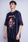 Polera Print azul metallica Talla XXL 2