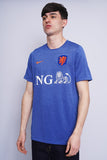 Polera Print azul nike Talla L 2