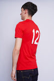 Polera Print rojo nike Talla M 3