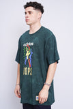 Polera Print verde ADIDAS Talla XL 2