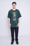 Polera Print verde ADIDAS Talla XL 4