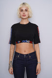 Polera Print negro ADIDAS Talla XS 1