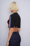 Polera Print negro ADIDAS Talla XS 3