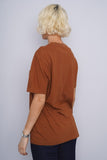 Polera Print ocre the nike tee Talla M 3
