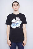 Polera Print negro Jordan Air Talla S 1