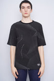 Polera Print negro ADIDAS Talla S 1