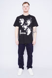 Polera Banda negro hanes ultraweight Talla L 4