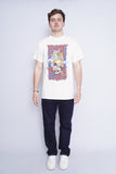 Polera Banda crema tultex Talla L 4