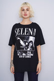Polera Banda negro selena Talla XL 1
