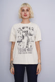 Polera Banda crema taylor swift Talla S 1