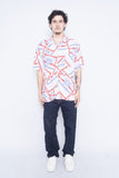 Camisa multicolor budweiser pacsun Talla M 4