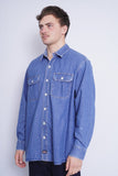 Camisa denim azul genuine dickies Talla XL 2
