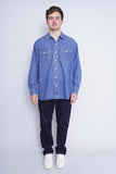 Camisa denim azul genuine dickies Talla XL 4