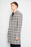 Abrigo escocesa gris BOSS Talla 40R Image 1