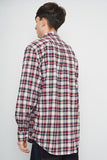 Camisa escocesa azul/rojo Tommy Hilfiger Talla L 3