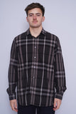 Camisa escocesa negra burberry london Talla XL 1