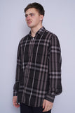 Camisa escocesa negra burberry london Talla XL 2