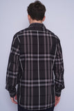 Camisa escocesa negra burberry london Talla XL 3