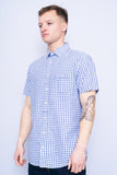 Camisa cuadrille celeste boss hugo boss Talla L 2