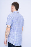 Camisa cuadrille celeste boss hugo boss Talla L 3