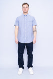 Camisa cuadrille celeste boss hugo boss Talla L 4