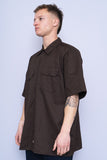 Camisa café Dickies Talla XL 2