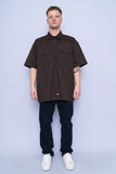Camisa café Dickies Talla XL 4