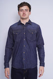 Camisa denim azul wrangler Talla M 1