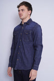 Camisa denim azul wrangler Talla M 2