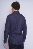 Camisa denim azul wrangler Talla M 3