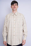 Camisa cuadrille beige brooks brother Talla L 1