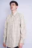 Camisa cuadrille beige brooks brother Talla L 2